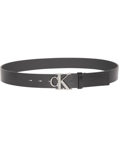 Calvin Klein cintura in pelle con fibbia monogram