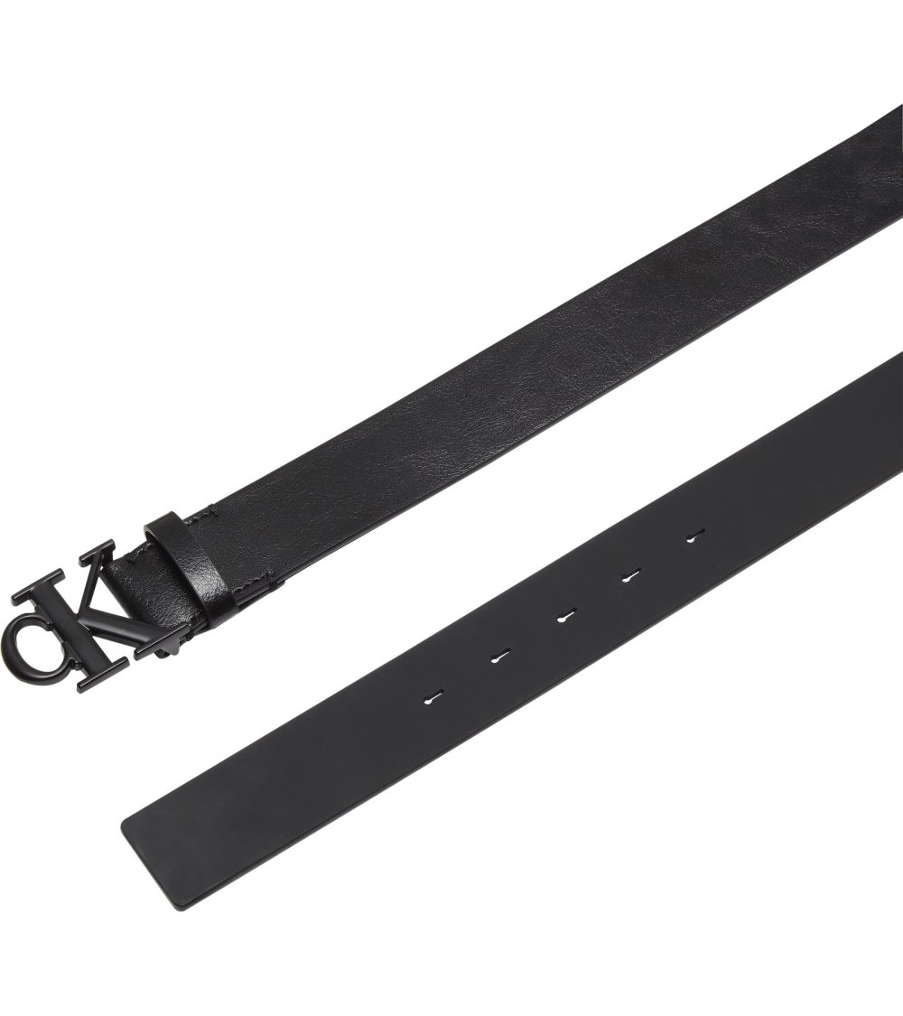 Calvin Klein ceinture en cuir avec boucle monogramme