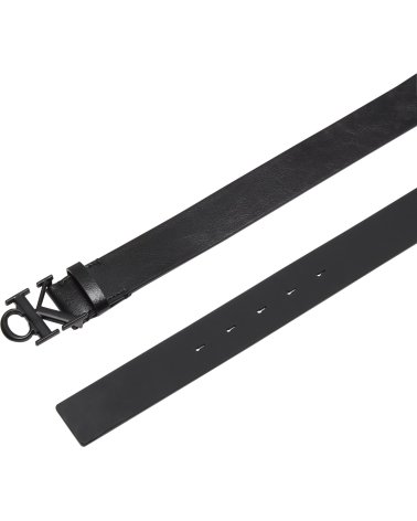 Calvin Klein leather belt with monogram buckle
