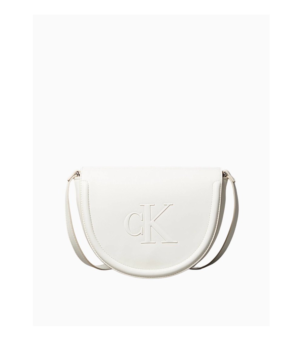 Calvin Klein bolso de hombro semicircular
