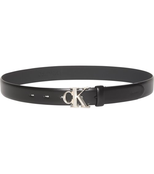 Cinturón de piel Calvin Klein hebilla metálica