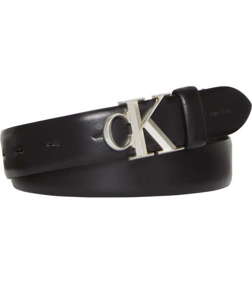 Leather belt Calvin Klein with metal buckle