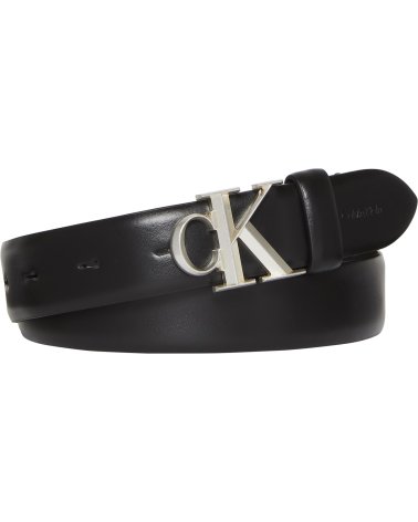 Cinturón de piel Calvin Klein hebilla metálica