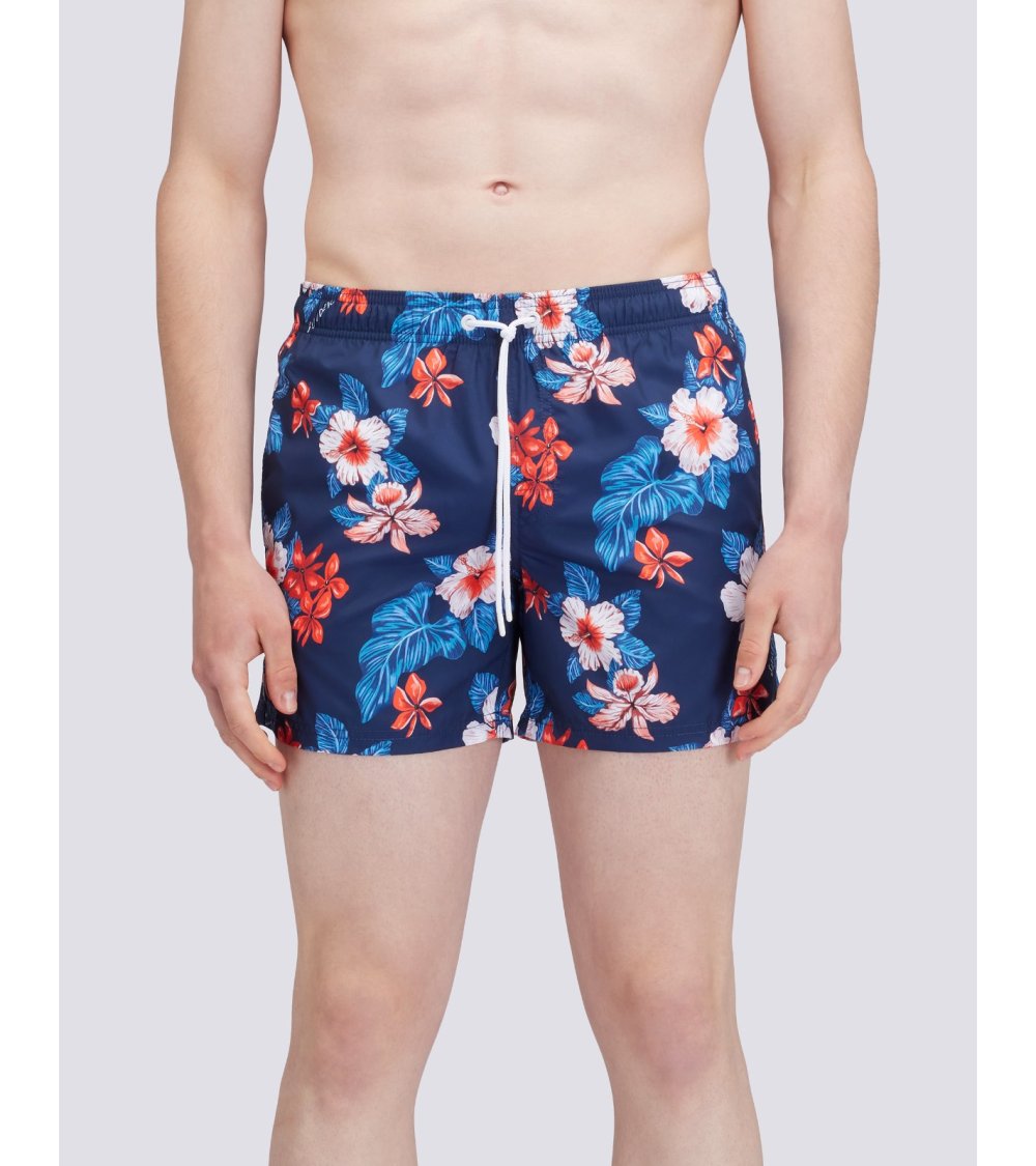 Sundek slip mare con motivo floreale