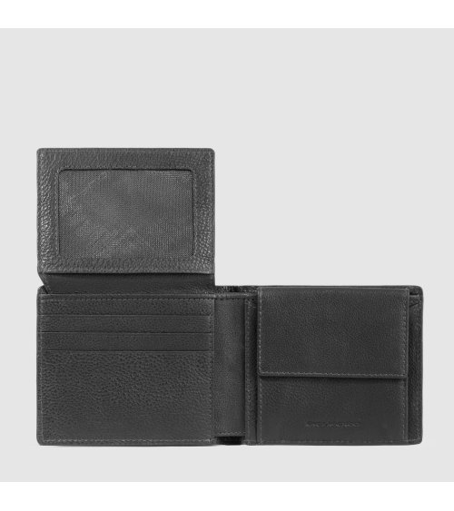 Piquadro billetera slim bifold de piel