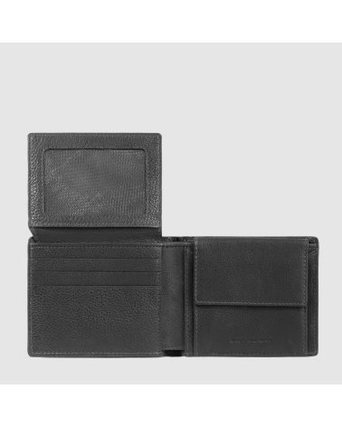 Piquadro slim bifold leather wallet