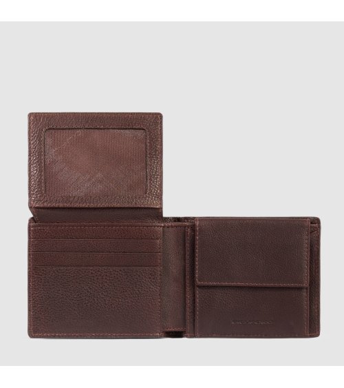 Piquadro billetera slim bifold de piel