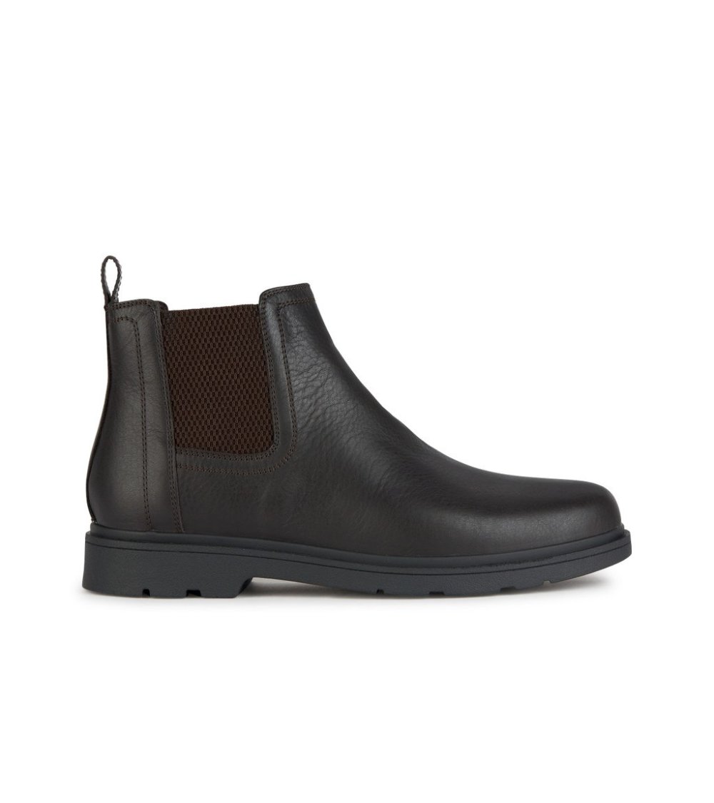 Geox botas cuero inserciones tela
