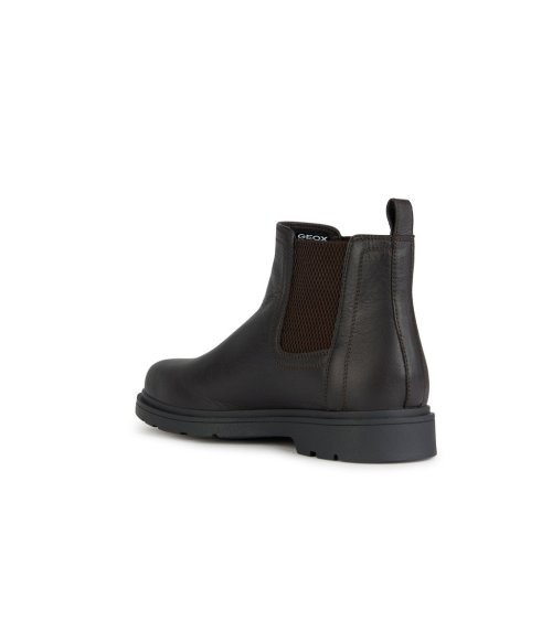 Geox Stiefel Leder Stoffeinsätze
