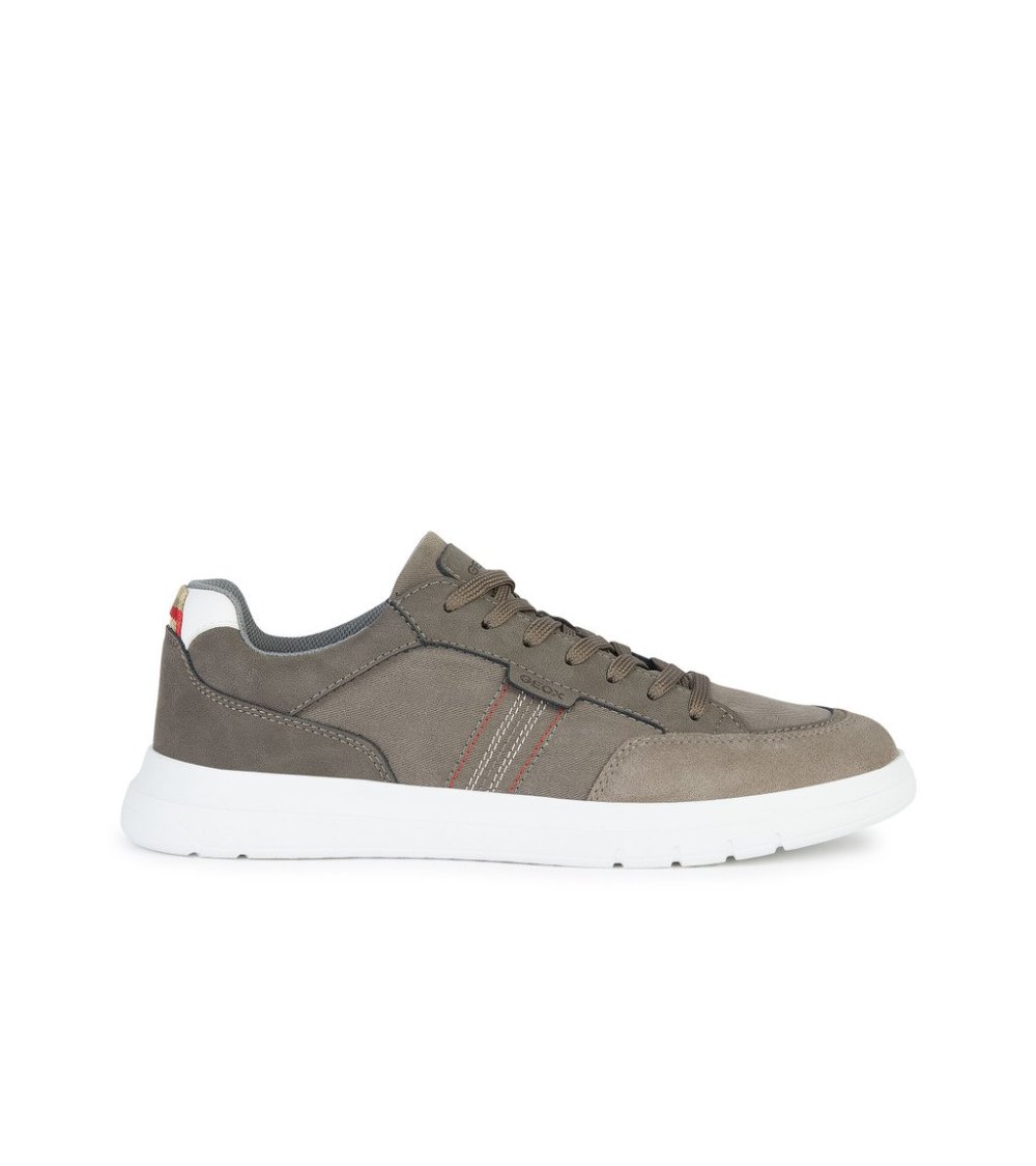 Geox sneakers basse Merediano B in camoscio