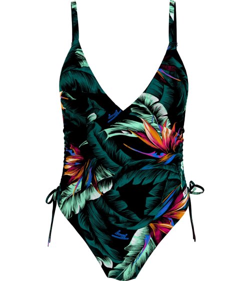 Tommy Hilfiger traje de baño estampado tropical