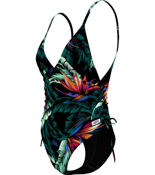 Tommy Hilfiger traje de baño estampado tropical