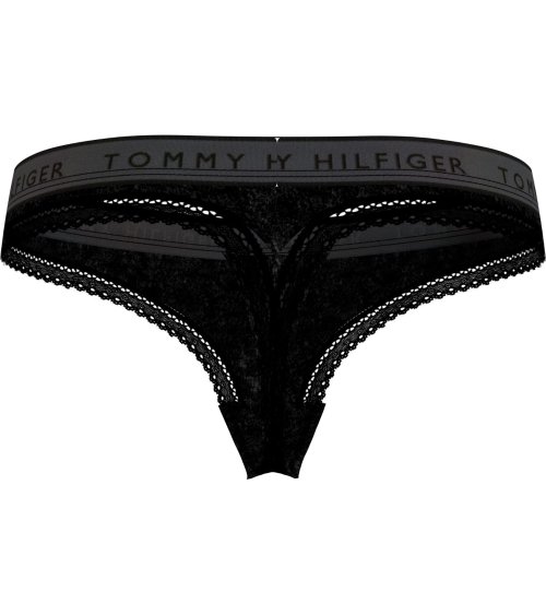 Tommy Hilfiger culottes con encaje y banda logo