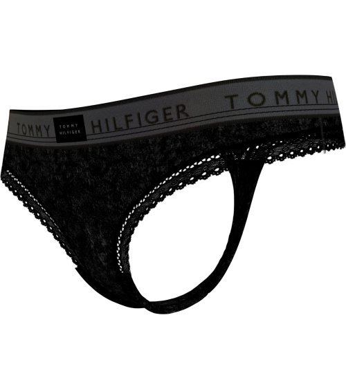 Tommy Hilfiger Culottes mit Spitze und Logo-Bund
