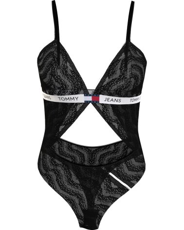 Tommy Hilfiger body in pizzo con scollatura a V