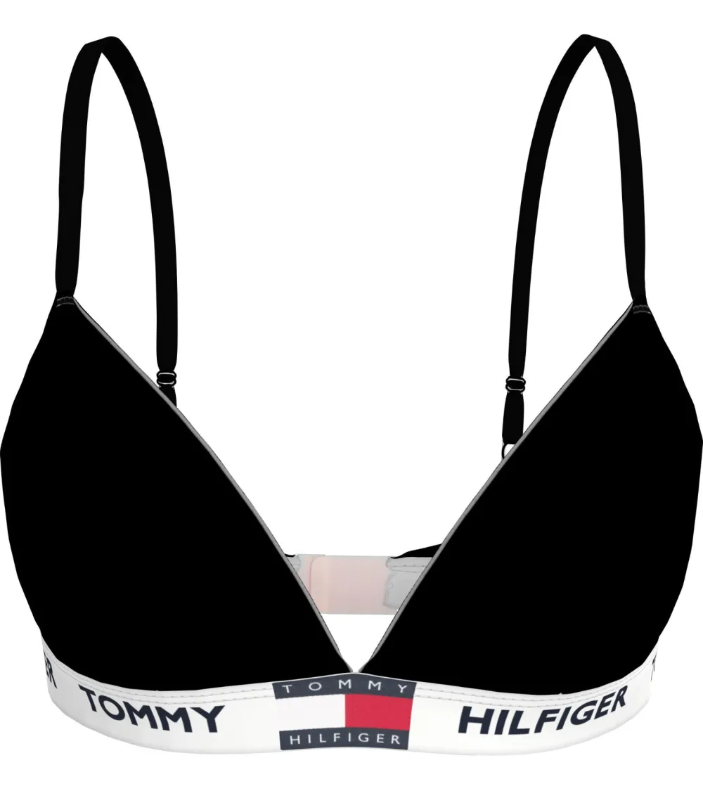 Tommy Hilfiger triangle bikini top logo