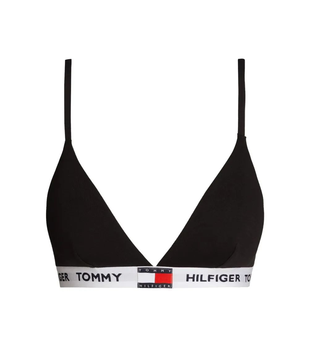 Top bikini triangulaire Tommy Hilfiger logo