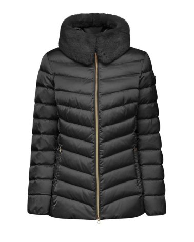 Geox cappotto con cerniera e collo in pelliccia