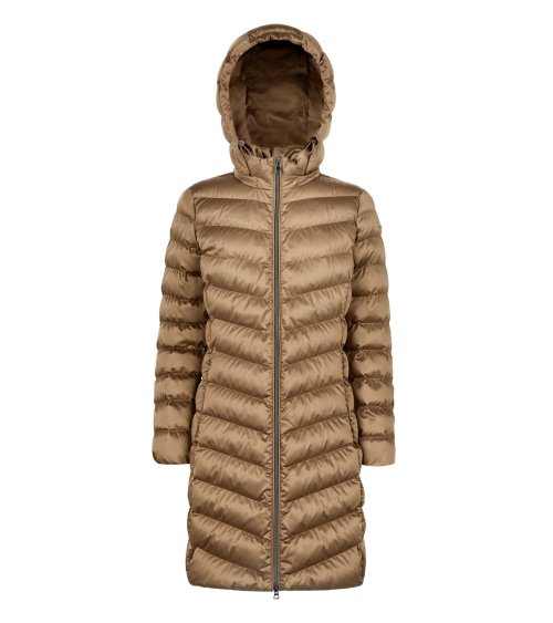 Geox cappotto lungo con zip e cappuccio