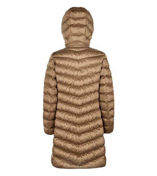 Geox cappotto lungo con zip e cappuccio