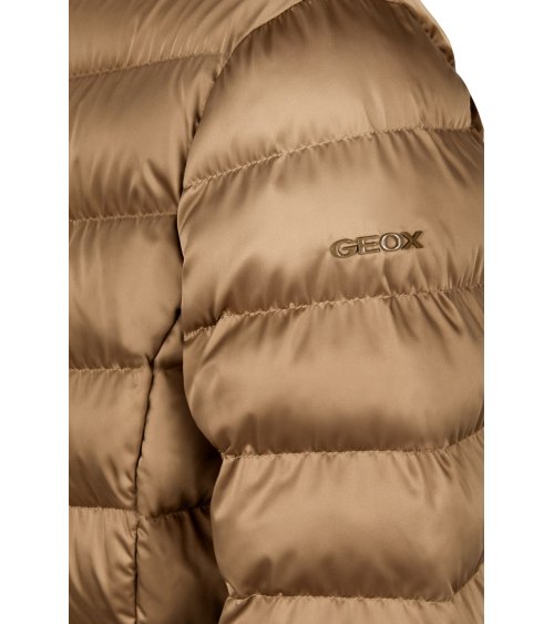 Geox langer Mantel mit Reißverschluss und Kapuze