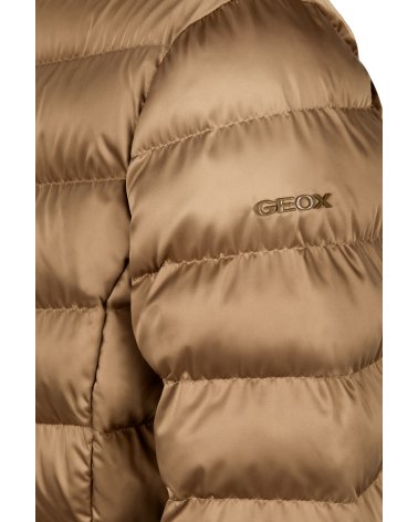Geox cappotto lungo con zip e cappuccio