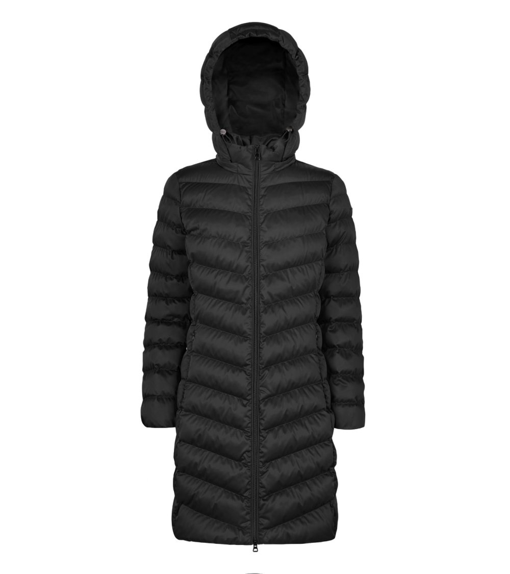 Geox cappotto lungo con zip e cappuccio