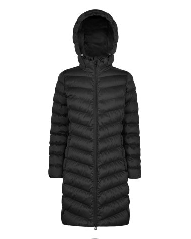 Geox long coat with zip and hood
