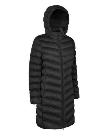 Geox langer Mantel mit Reißverschluss und Kapuze