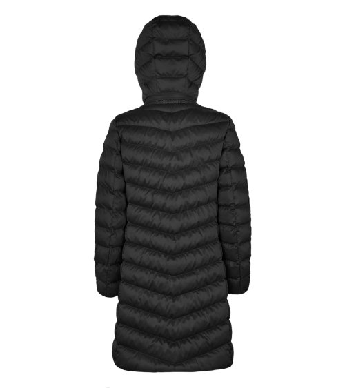 Geox long coat with zip and hood