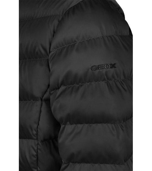 Geox langer Mantel mit Reißverschluss und Kapuze