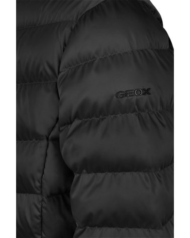 Geox langer Mantel mit Reißverschluss und Kapuze