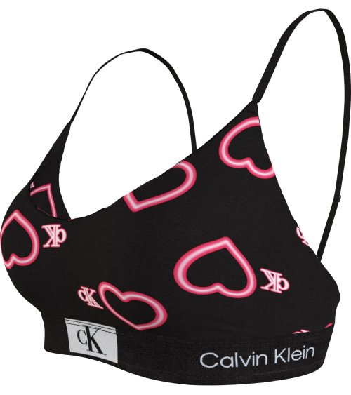 Calvin Klein heart print bralette