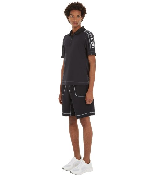 T-shirt polo Calvin Klein à manches courtes