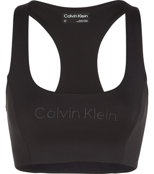 Calvin Klein sujetador deportivo con logo frontal