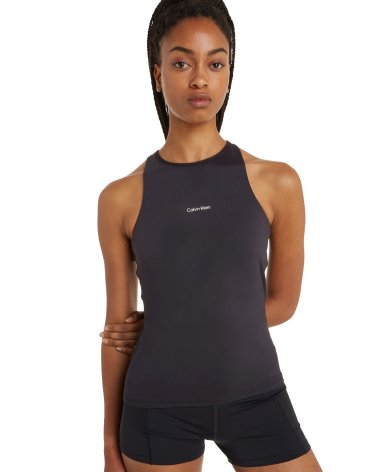 Camiseta sin mangas Calvin Klein con logo frontal