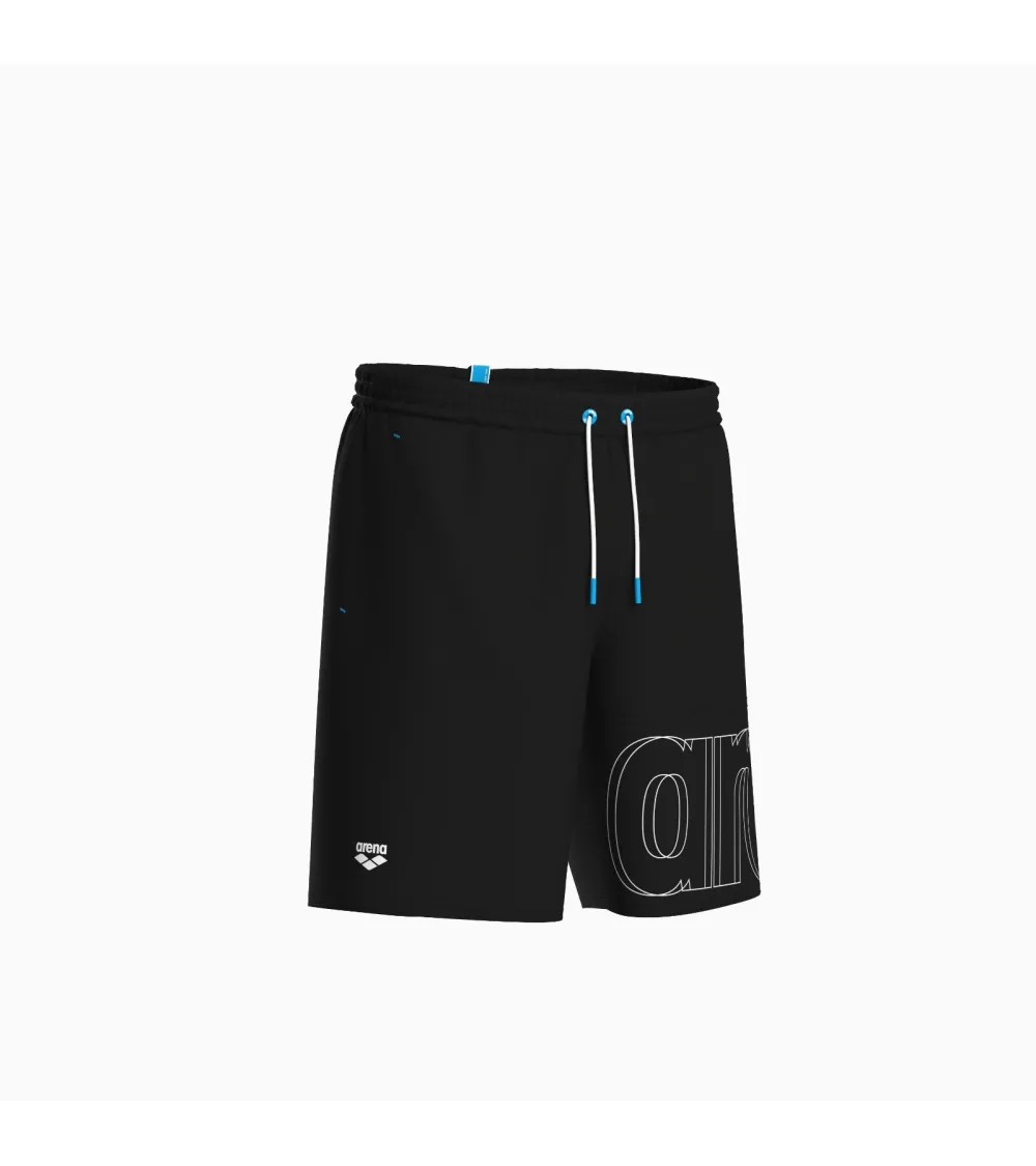 Arena bermudas de playa con logo
