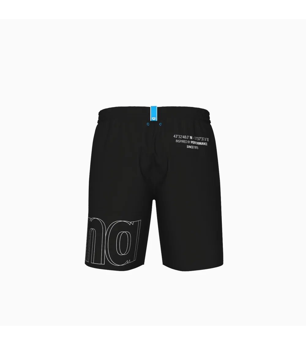Arena bermudas de playa con logo