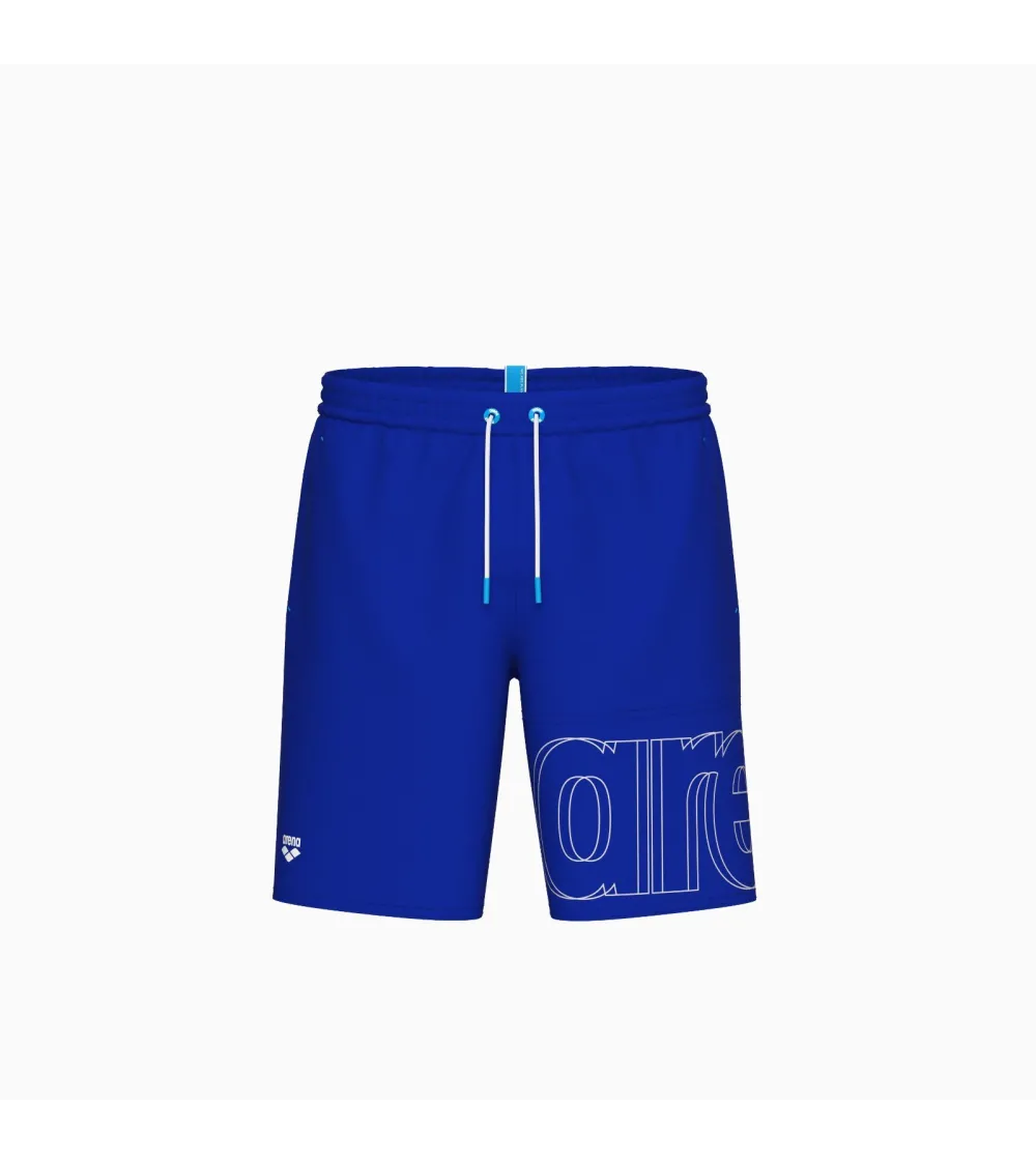 Arena bermudas de playa con logo