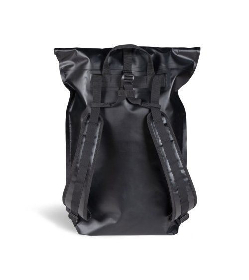 Arena mochila rolltop con bolsillo frontal elástico