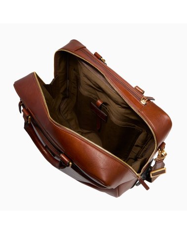 The Bridge leather trolley suitcase