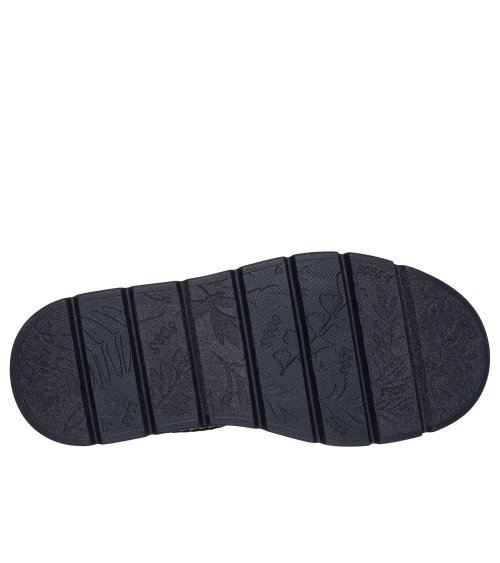 Chausson Skechers avec sangle en daim