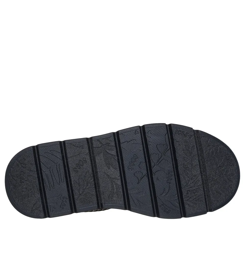 Chausson Skechers avec sangle en daim