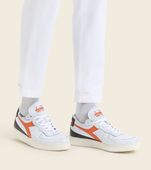 Diadora Mi Basket Row Cut zapatillas bajas de cuero