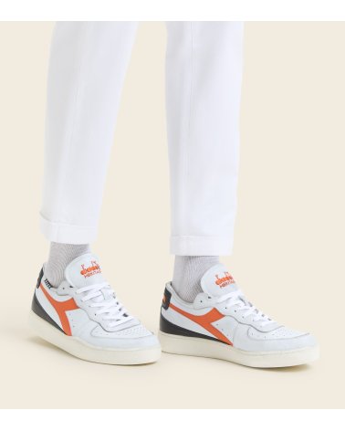Diadora Mi Basket Row Cut zapatillas bajas de cuero