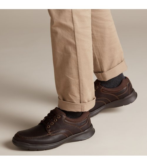 Clarks Cotrell Edge zapato con cordones de cuero