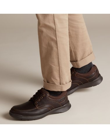 Clarks Cotrell Edge zapato con cordones de cuero