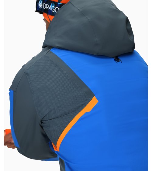 Spyder cappotto con cappuccio e zip