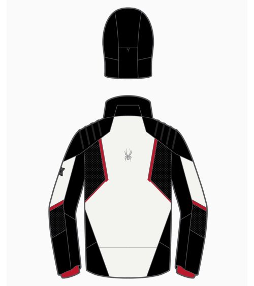 Spyder cappotto con cappuccio e zip