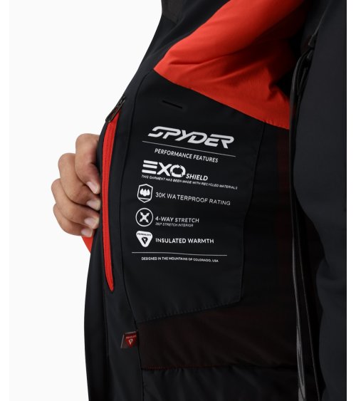 Spyder hooded coat with zip